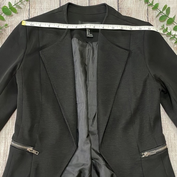 🌸 Clearance! 🌸 Forever21 Black Open Breast Blazer Size S - Picture 7 of 12